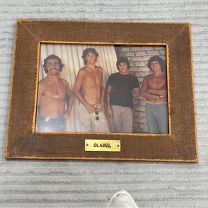 Vintage Large Brown Solid Rustic Wood Frame Hold 11.5x8.5 Picture Olasul